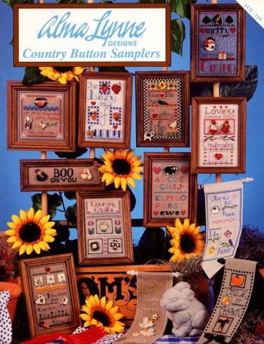 Alma Lynne Designs Country Button Samplers - 12 Designs to Cross Stitch