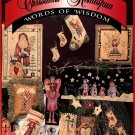 Alma Lynne Christmas Homespun Words of Wisdom - 8 Designs to Cross Stitch with Embroidered Accents