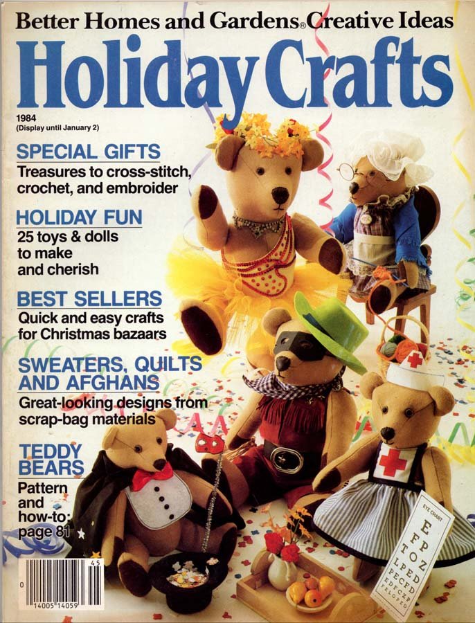 Better Homes and Gardens Holiday Crafts Magazine 1984 Over 100 Projects