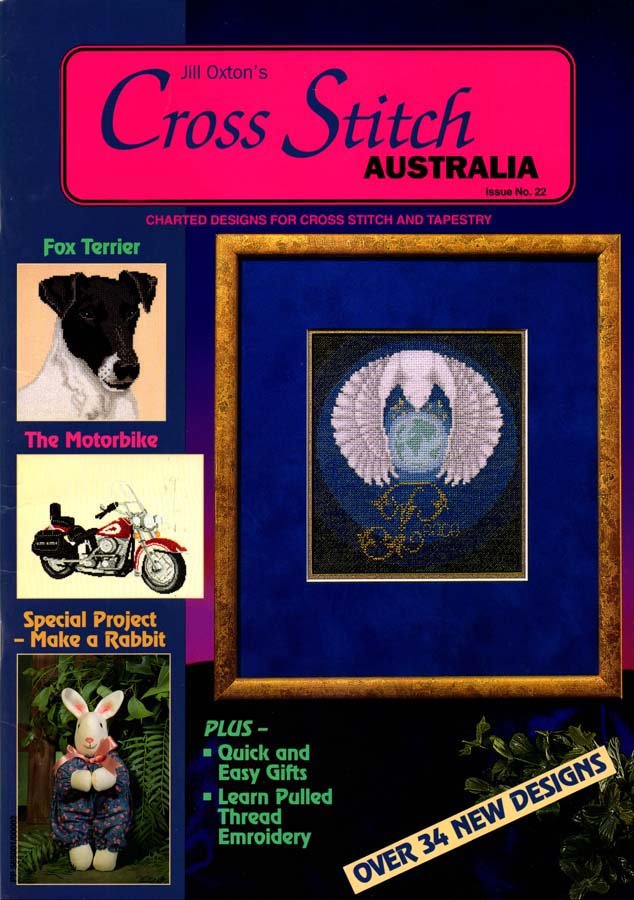 Jill Oxton's Cross Stitch Australia Magazine Issue 22 1995 Over 34