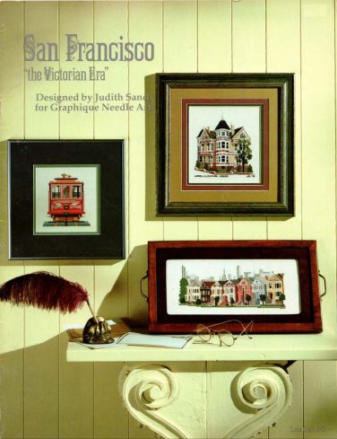 Graphique Needle Arts' San Francisco The Victorian Era 1979 - 3 Cross Stitch Projects