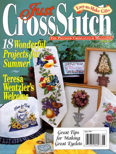 Just Cross Stitch Magazine June 1999 - 18 Projects
