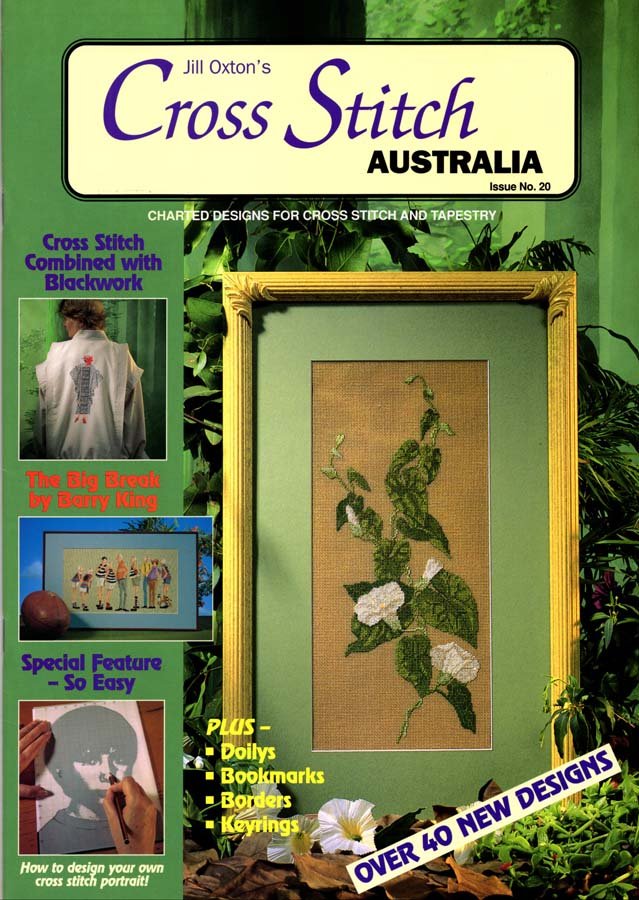 Jill Oxton's Cross Stitch Australia Magazine Issue 20 1995 Over 40
