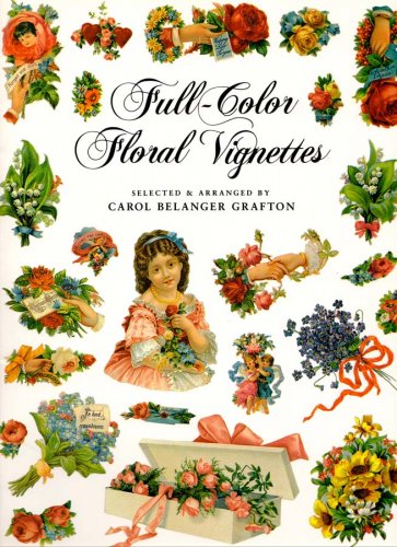 Dover Publications Full-Color Floral Vignettes 1994 - 429 Victorian Stickers Unused OOP