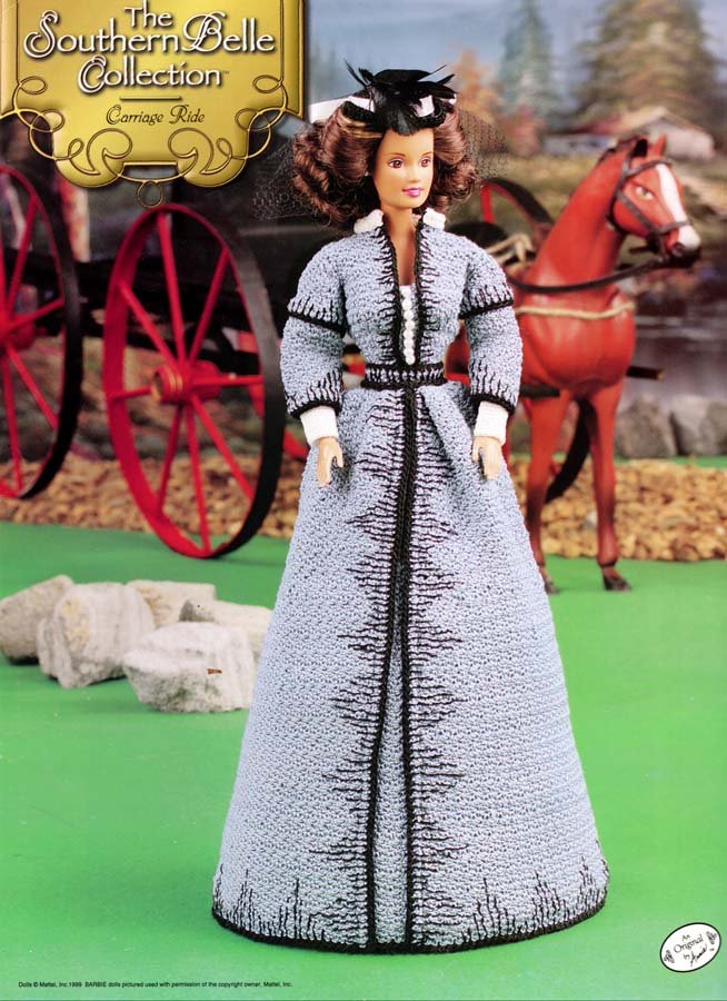 Annie's Attic The Southern Belle Collection Carriage Ride Outfit to Crochet for Barbie 1999