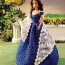 Annie's Attic The Southern Belle Collection Belle in Blue Outfit to Crochet for Barbie 1999