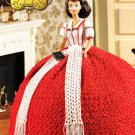 Annie's Attic The Southern Belle Collection Holiday Dress Outfit to Crochet for Barbie 1999