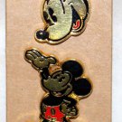 Loungefly Disney Mickey Mouse Gold Tone 2-Pin Set