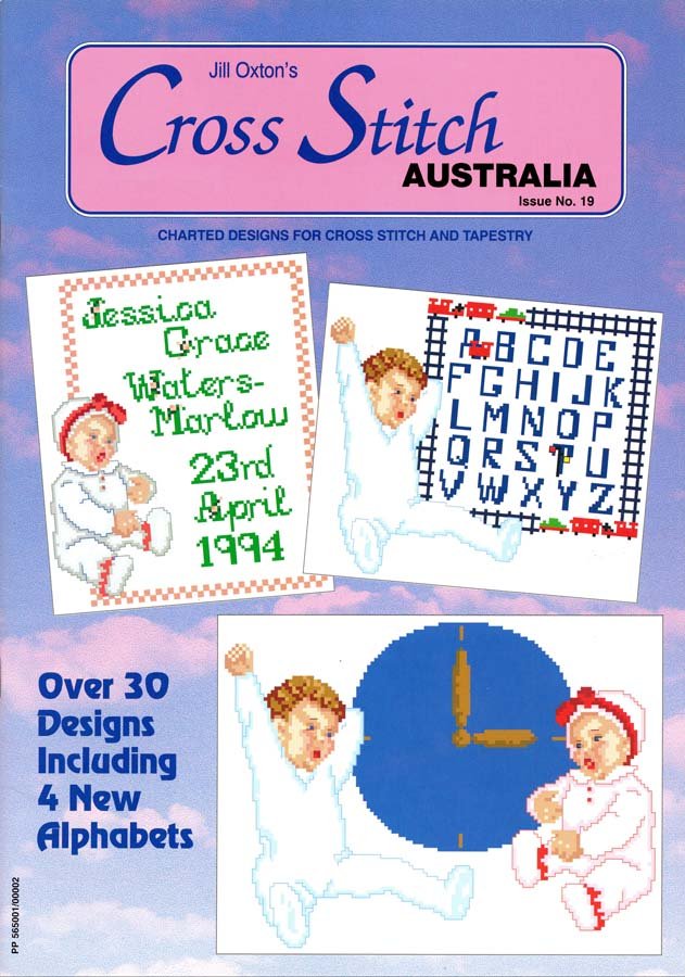 Jill Oxton's Cross Stitch Australia Magazine Issue 19 1995 Over 30