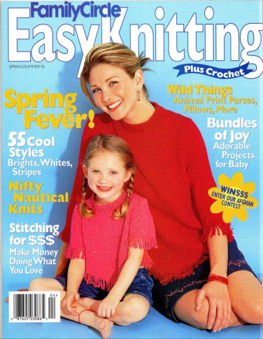 Family Circle Easy Knitting Plus Crochet Spring-Summer 2001 - 55 Projects, Granny Square Primer
