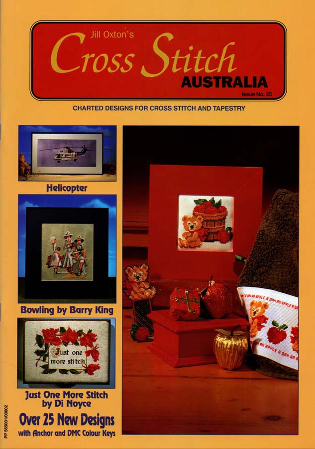 Jill Oxton's Cross Stitch Australia Magazine Issue 25 1996 Over 25