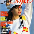 U.K. Knitting With Style Magazine Spring 1988 - 25 Designs U.K. Knitting With Style Magazine Spring 1988 - 25 Designs