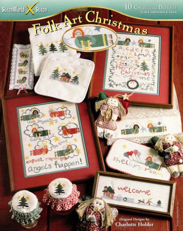 Stitch World Cross Stitch Folk Art Christmas 2000 - 10 Projects