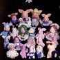 Personality Piggs 1984 - Uncut Patterns for Soft Sculpture Pigs in 3 Sizes Plus Clothes