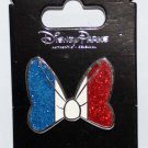 Disney Parks Minnie Mouse Bow as the Flag of France Pin