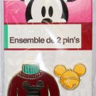 Disney Store Red Christmas Sweater 2-Pin Set Disney Store Red Christmas Sweater 2-Pin Set