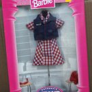 Mattel Barbie Fashion Avenue Authentic Jeans Checked Dress 1997 NRFB