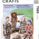 McCall's Sewing Pattern Number 7565 - Jungle Friends Dolls and Clothes 1995, Unused and Uncut