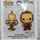 Funko Disney Beauty and the Beast's Lumiere and Cogsworth 2-Pin Set