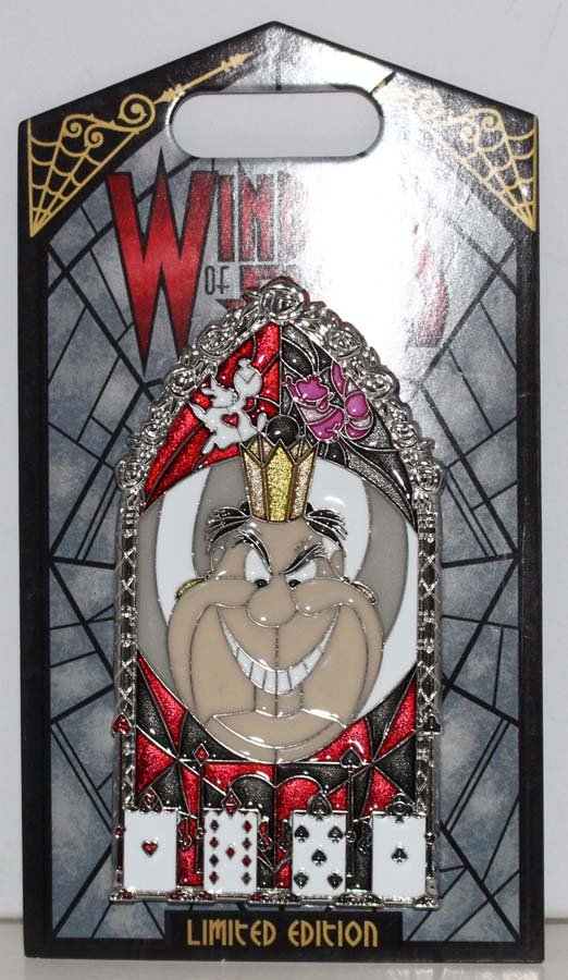 Disneyland Resort Windows of Evil Pin Number 9 Queen of Hearts Limited ...