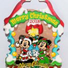Disney Merry Christmas 2018 Pin Mickey Mouse and Minnie Mouse Limited Edition 4000