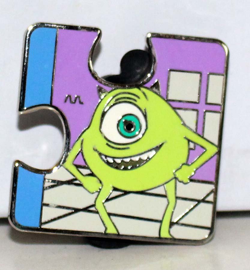 Disney Character Connection Pixar Puzzle Piece Mystery Pin Mike