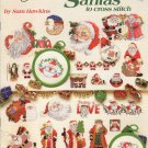 American School of Needlework 50 Santas to Cross Stitch by Sam Hawkins 1993
