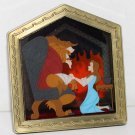 Disney Beauty and the Beast 25 Enchanted Years 3D Pin Beast and Belle at Fireplace LtdED 1000
