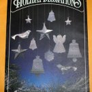 Hallmark Silver Elegance Holiday Decorations - 12 Unused Silver Foil Ornaments to Punch Out/Assemble Hallmark Silver Elegance Holiday Decorations - 12 Unused Silver Foil Ornaments to Punch Out/Assemble