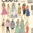 McCall's Sewing Pattern Number 3880 1988 - Barbie Wardrobe with 11 Outfits Uncut