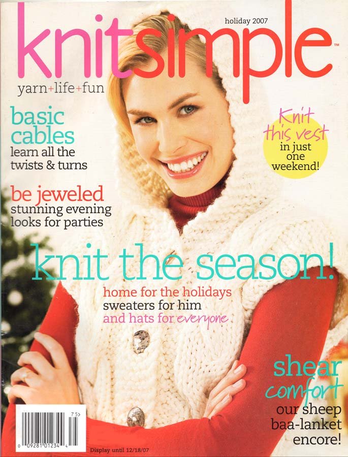 Knit Simple Magazine Holiday 2007 37 Projects