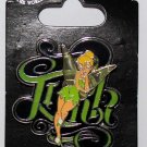 Disney Parks Tinker Bell Ornate Lettering Pin Disney Parks Tinker Bell Ornate Lettering Pin