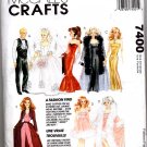 McCall's Sewing Pattern Number 7400 1994 - 7 Outfits for Barbie and Ken Uncut