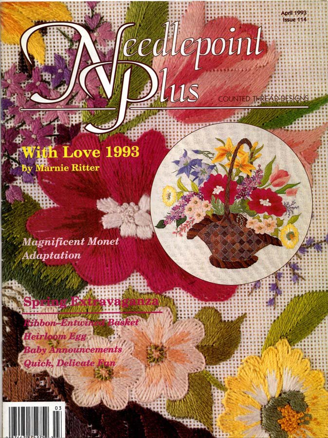Needlepoint Plus Magazine Number 114 April 1993 9 Designs