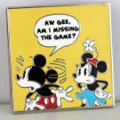 Disney Mickey Comic Mystery Set Pin Mickey and Minnie Missing the Game Limited Release Disney Mickey Comic Mystery Set Pin Mickey and Minnie Missing the Game Limited Release