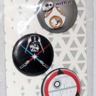 Disney Store Star Wars 3-Button Set Disney Store Star Wars 3-Button Set