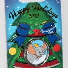DLR Happy Holidays 2019 Resort Holiday Bell Disneyland Hotel Dumbo Pin Limited Edition 1500 DLR Happy Holidays 2019 Resort Holiday Bell Disneyland Hotel Dumbo Pin Limited Edition 1500
