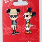 Disneyland Resort Bon Vivant 2-Pin Set Number 2 Hipster Mickey and Minnie Limited Edition 1500 Disneyland Resort Bon Vivant 2-Pin Set Number 2 Hipster Mickey and Minnie Limited Edition 1500