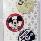 Disney Store Mickey Mouse 3-Button Set Disney Store Mickey Mouse 3-Button Set