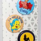 Disney Store Little Mermaid 3-Button Set Disney Store Little Mermaid 3-Button Set
