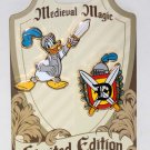 Disneyland Resort Medieval Magic Knight Donald and Crest 2-Pin Set Limited Edition 1000 Disneyland Resort Medieval Magic Knight Donald and Crest 2-Pin Set Limited Edition 1000