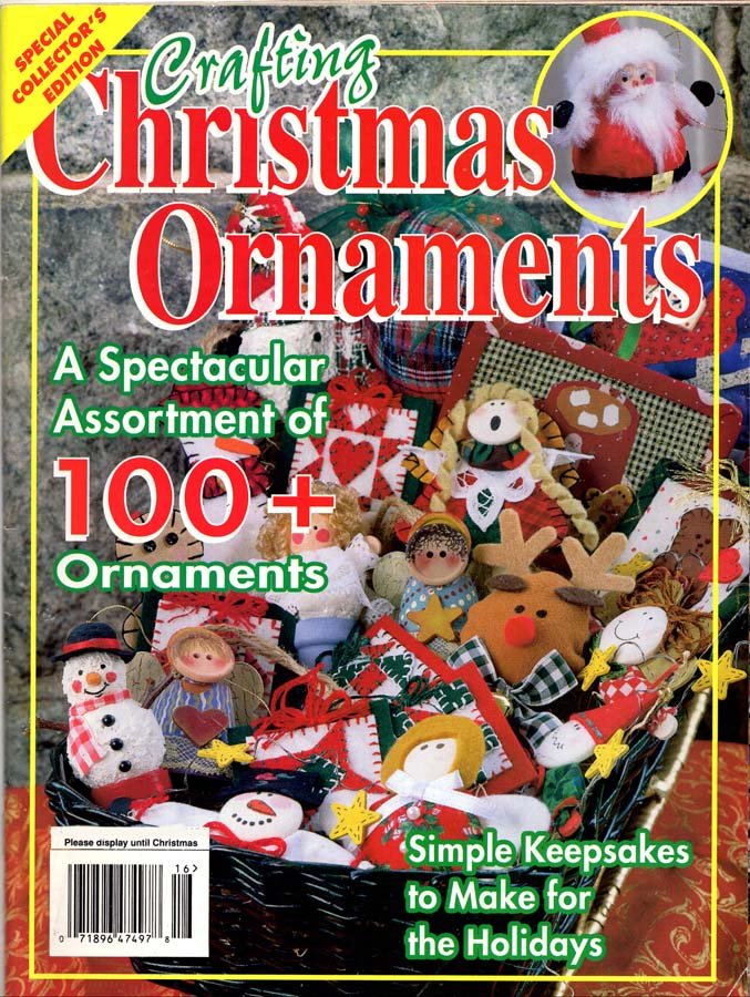 Crafting Christmas Ornaments Magazine 1999 - Over 100 Projects