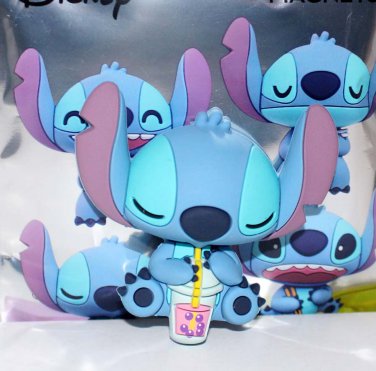 Disney Stitch Drinking Boba Tea Magnet