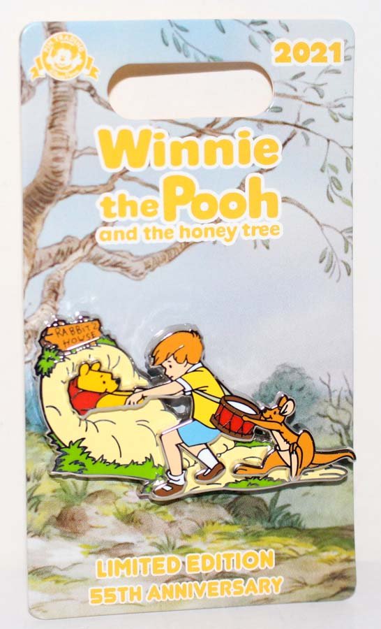 Disney Winnie the Pooh and the Honey Tree 55th Anniversy Pin Christopher Robin Ltd Ed 4000