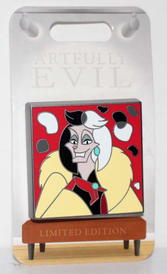 Disney Artfully Evil Pin 101 Dalmatians Cruella De Vil Limited Edition 3000