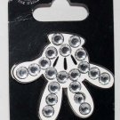 Disney Parks Mickey Mouse Jeweled Glove Pin