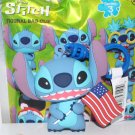 Disney Stitch Series Figural Bag Clip 4th of July Disney Stitch Series Figural Bag Clip 4th of July