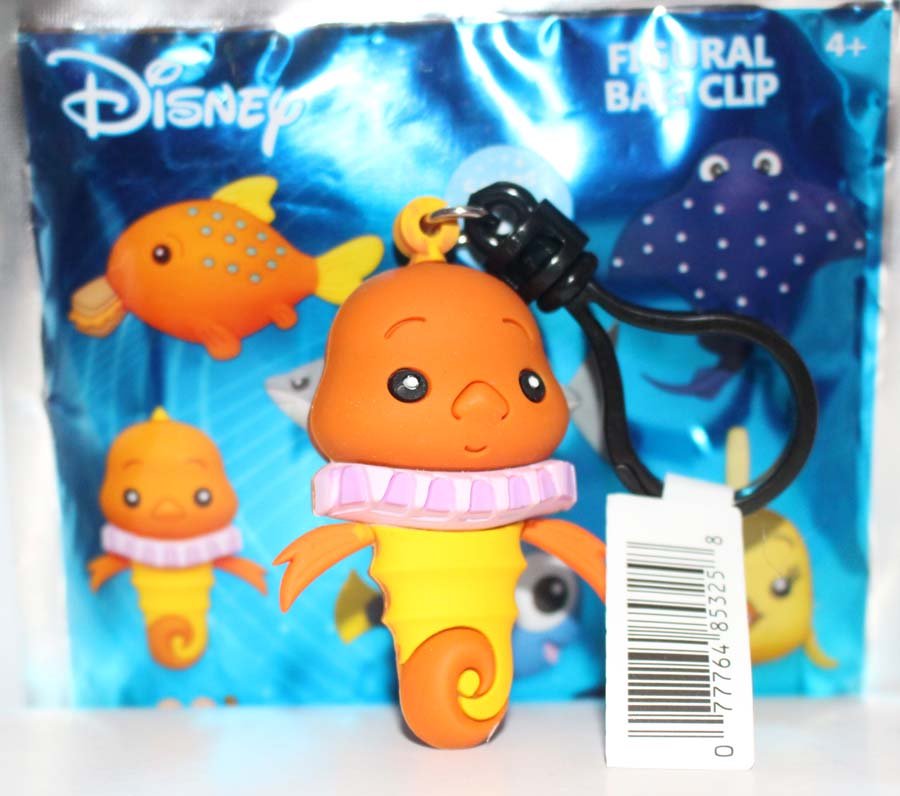 Disney Aquatic Animals Figural Bag Clip Little Mermaid Seahorse Herald