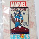 Disney Heroes vs. Villains Recruitment Poster Series Pin Captaih America Limited Edition 2000