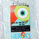 Disney Heroes vs. Villains Recruitment Poster Series Pin Monsters Inc. Limited Edition 2000